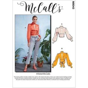 McCall's Sewing Pattern R10443 / M8043 Misses Tops Size 14-22